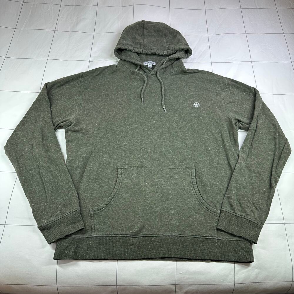 Peter Millar Sweatshirt Mens XL Green Lava Wash Hoodie Pullover Athletic Travel